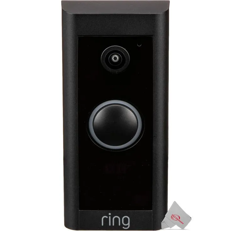 5x Ring 1080p Wired HD Video Doorbell Black
