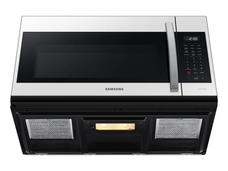 Bespoke Smart 1.9 cu. ft. Over-the-Range Microwave with Sensor Cook in White Glass