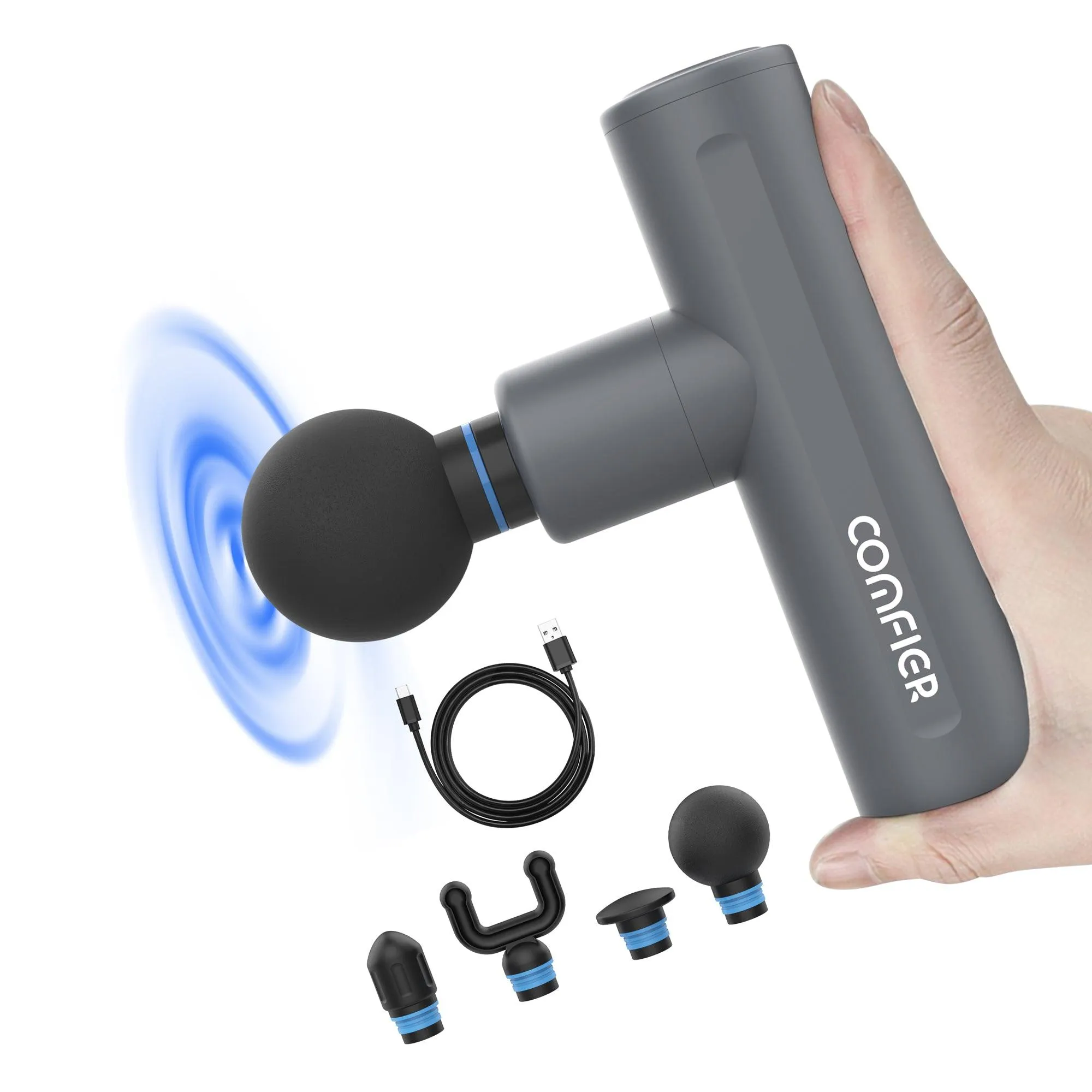 Comfier Mini Massage Gun,Upgrade Pocket Sized Percussion Muscle Massager Gun--CF-4910