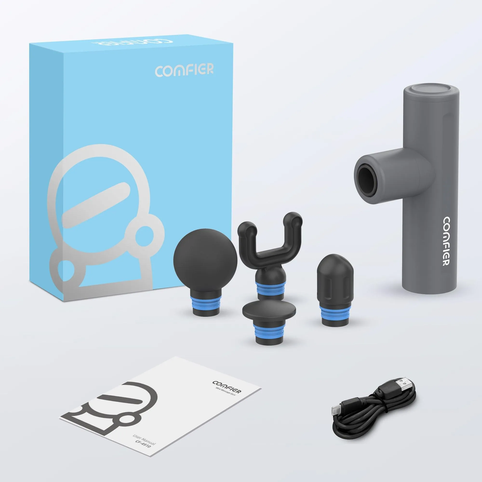 Comfier Mini Massage Gun,Upgrade Pocket Sized Percussion Muscle Massager Gun--CF-4910