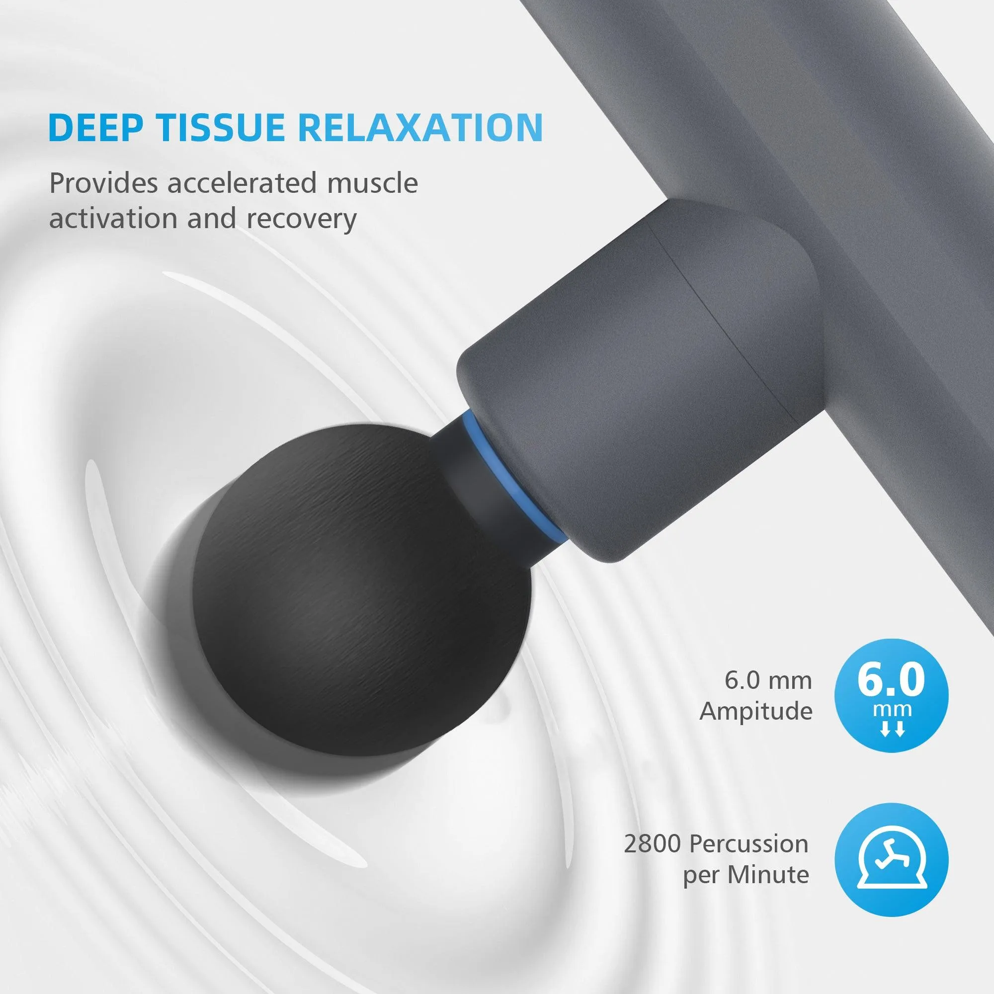 Comfier Mini Massage Gun,Upgrade Pocket Sized Percussion Muscle Massager Gun--CF-4910