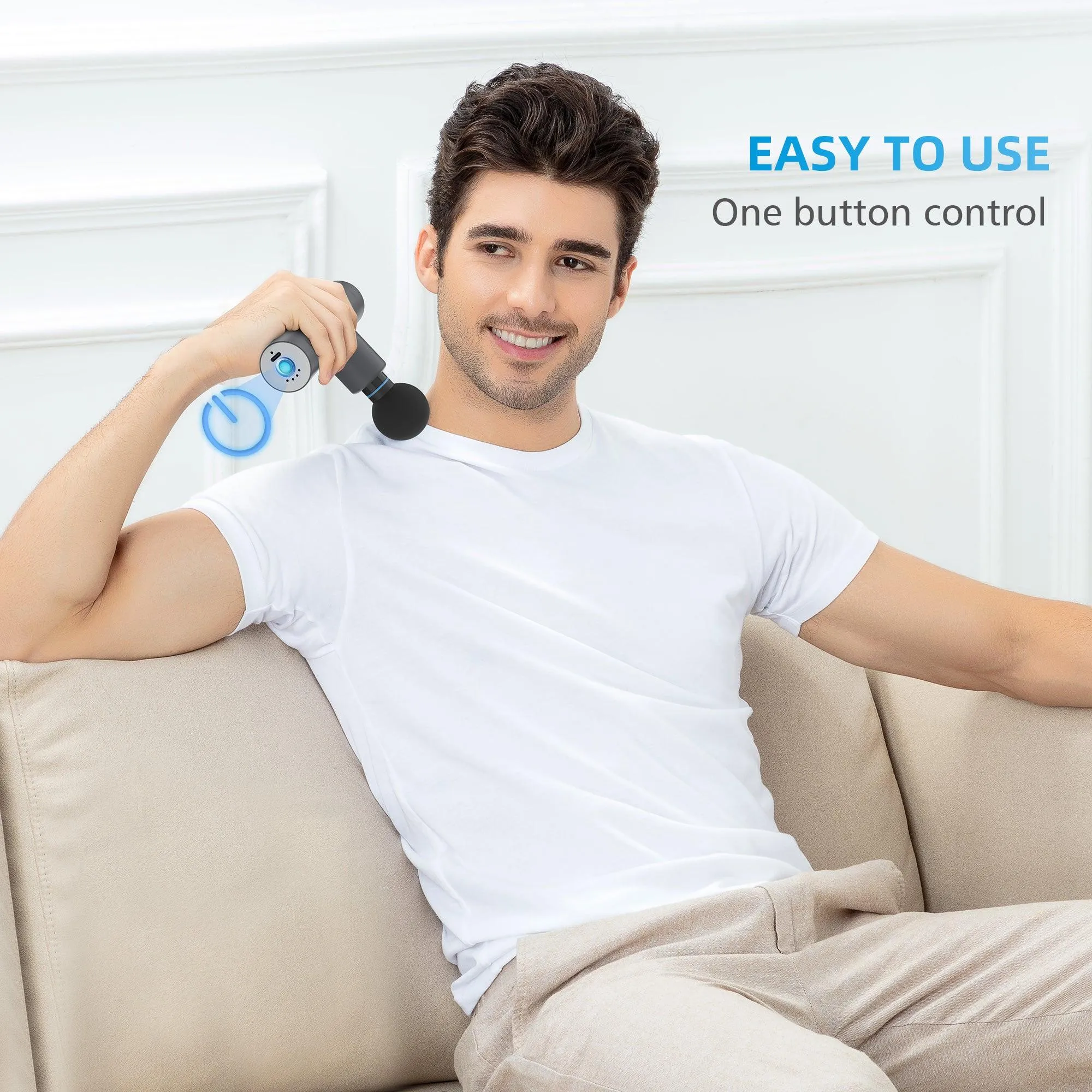 Comfier Mini Massage Gun,Upgrade Pocket Sized Percussion Muscle Massager Gun--CF-4910