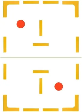 Court Line Marker Set Create Your Own Mini Pickleball Tennis Court (Yellow Court Marker)