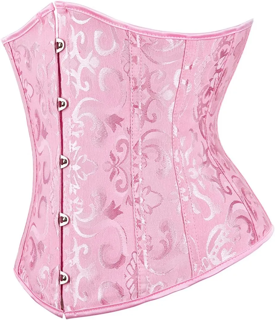 frawirshau Women's 9427 Lace Up Boned Underbust Waist Trainer Corset