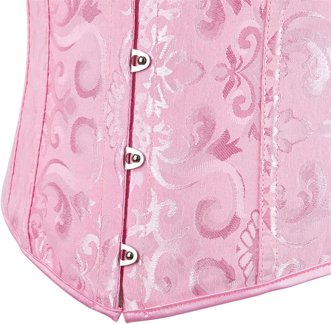 frawirshau Women's 9427 Lace Up Boned Underbust Waist Trainer Corset