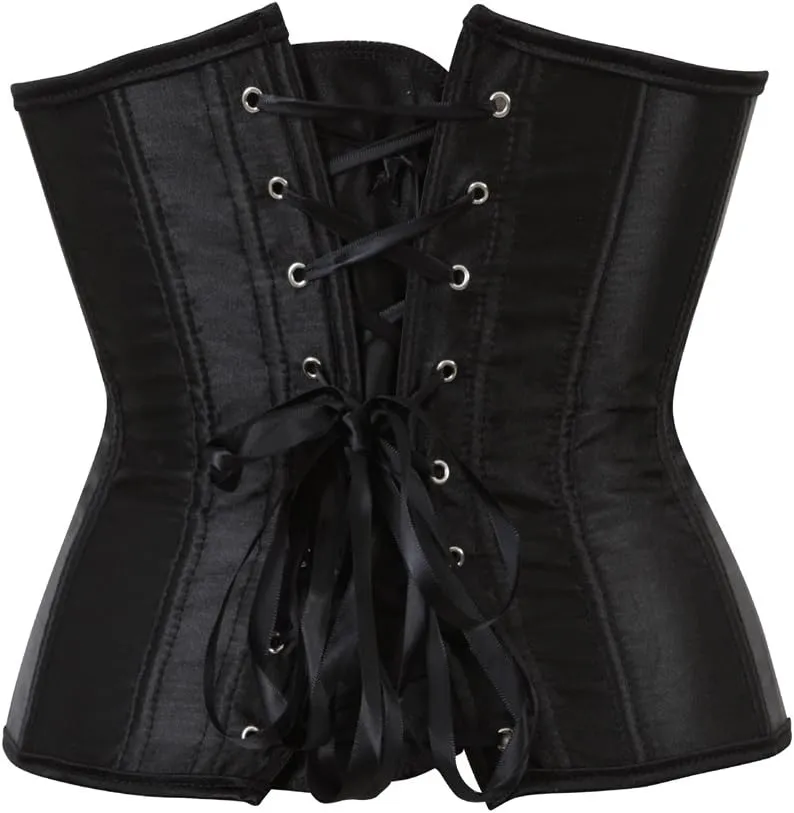 frawirshau Women's 9427 Lace Up Boned Underbust Waist Trainer Corset