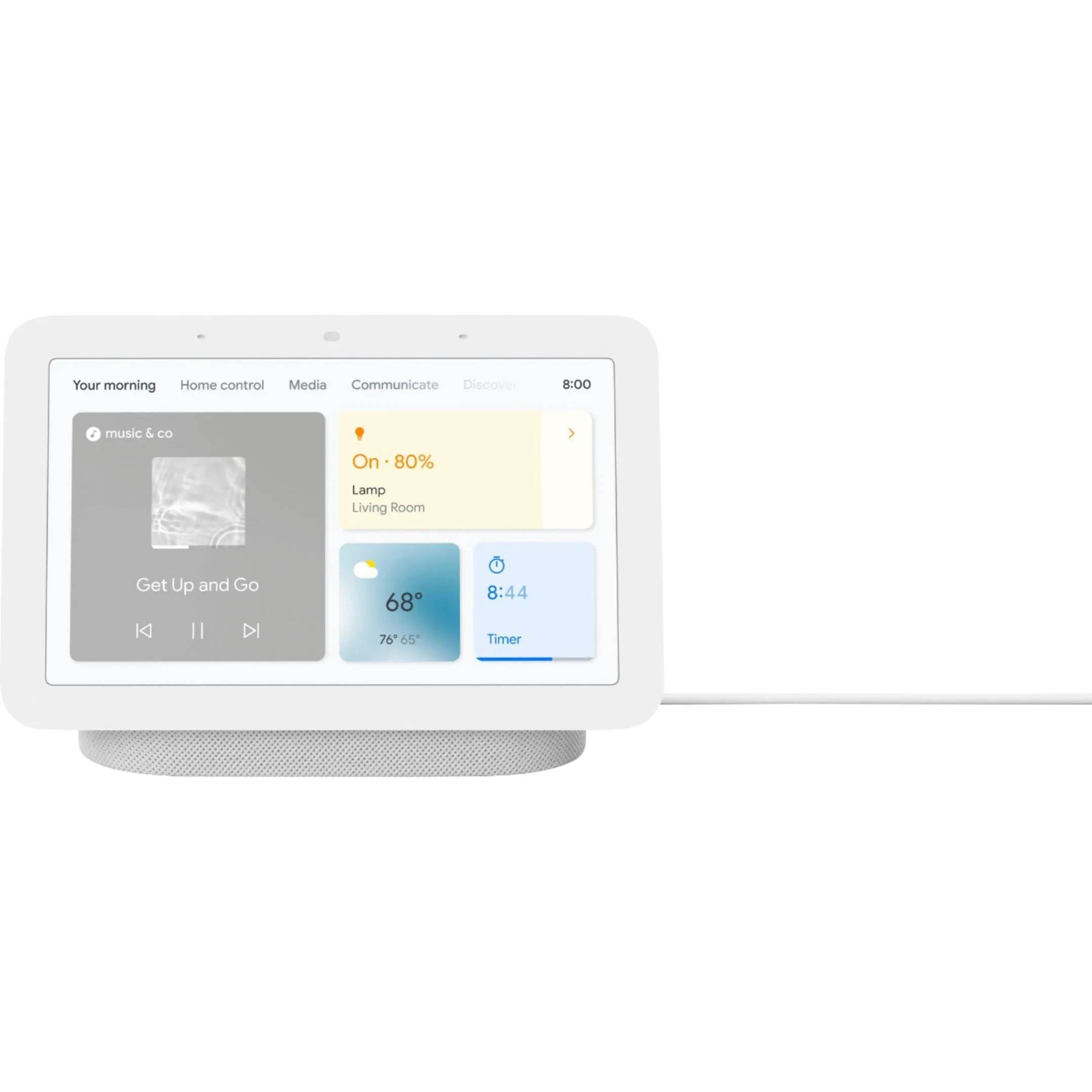 Google Nest Hub with Google Assistant 2nd Gen - Chalk