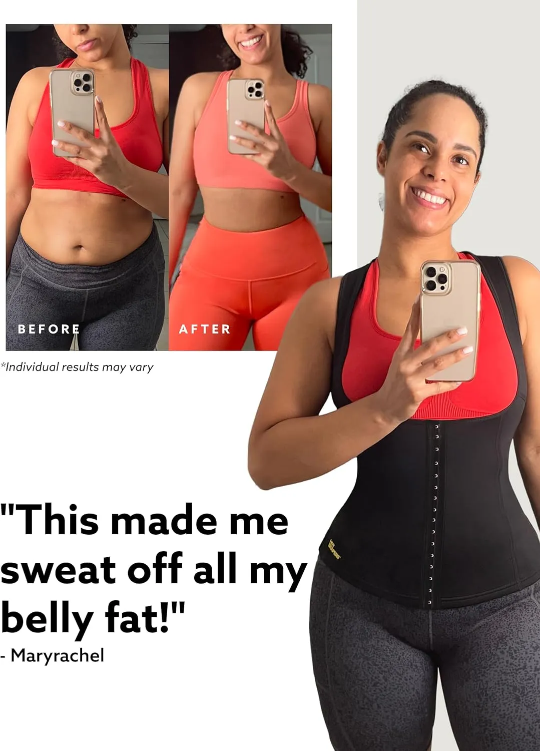 HOT SHAPERS Womens Waist Cincher - Compression & Sweat-Enhancing trainer for Waist Slimming & Tummy Control