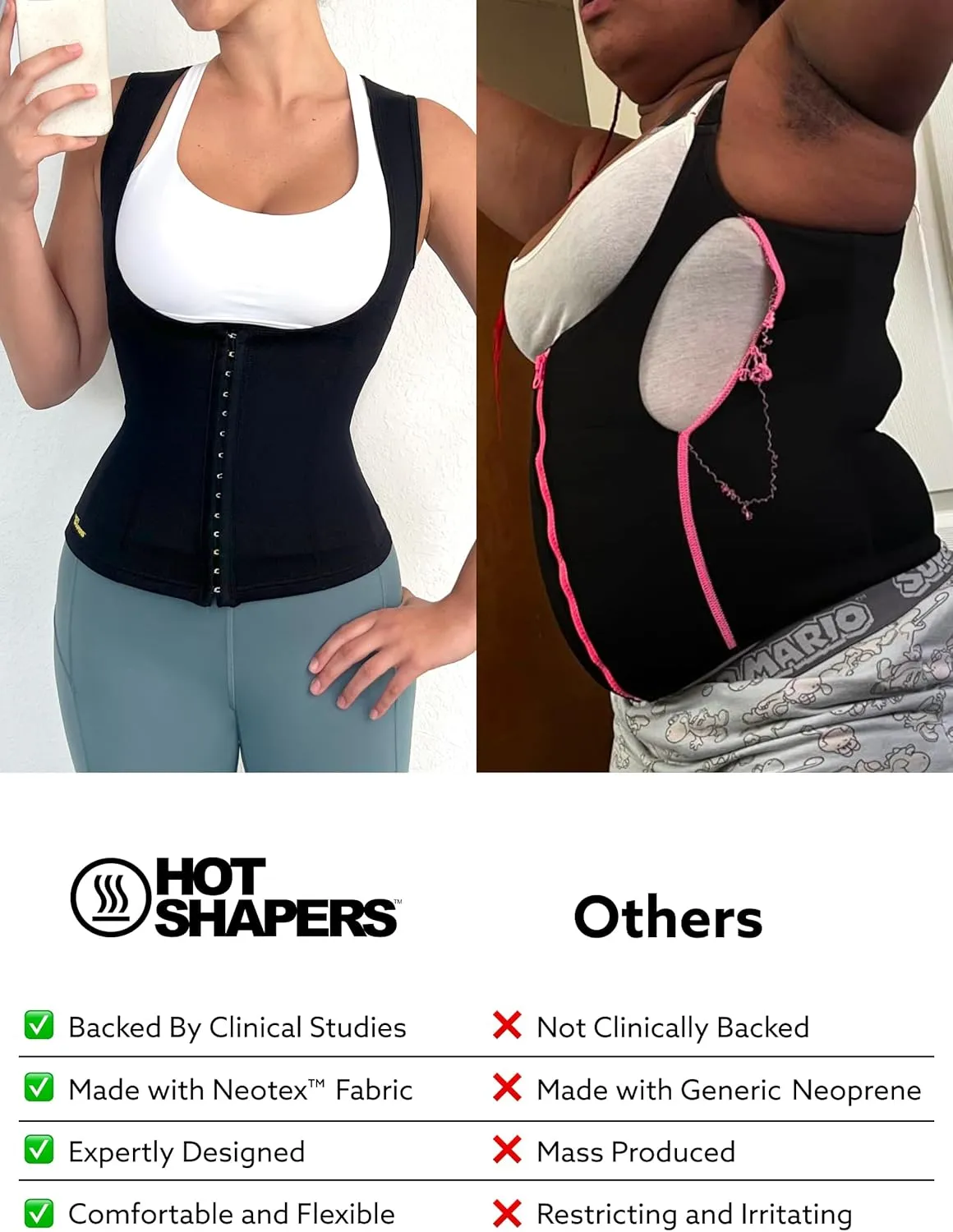 HOT SHAPERS Womens Waist Cincher - Compression & Sweat-Enhancing trainer for Waist Slimming & Tummy Control