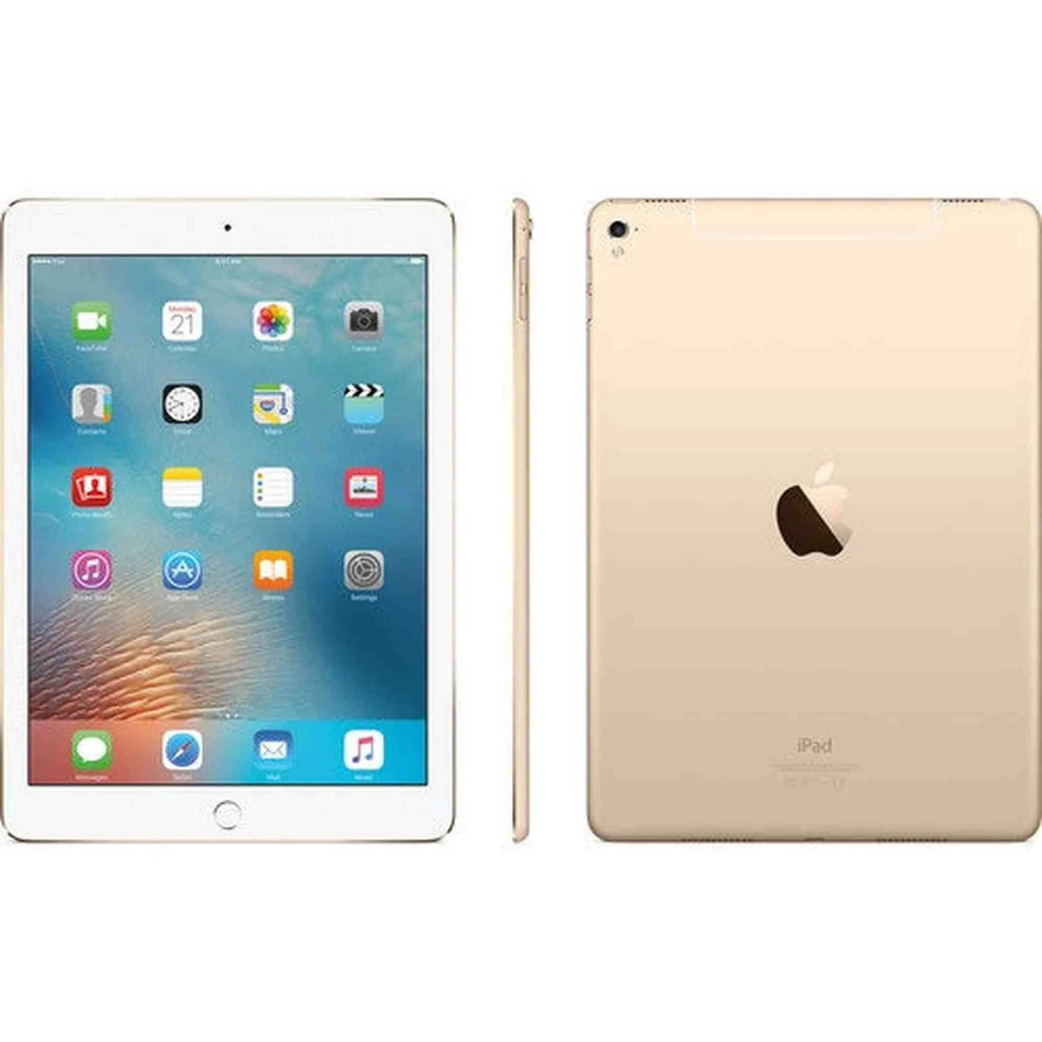 iPad Pro 9.7-inch (128GB, Wi-Fi   4G LTE Cellular, Gold) MLQ52LL/A 2016 Model