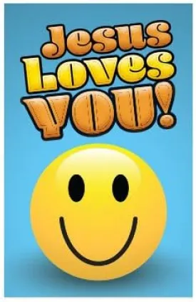 Jesus Loves You! (Mini Gospel Tract Card - Packet of 100 - KJV)