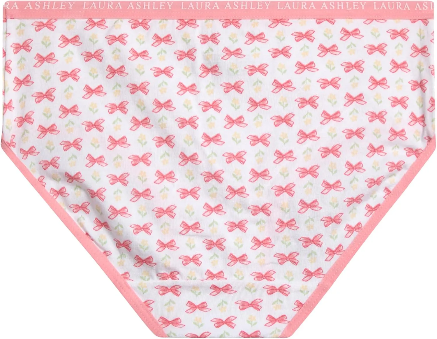 Laura Ashley Girls Underwear Briefs - 10 Pack Soft Comfort Stretch Breathable Cotton Underwear Panties for Girls (Sizes:4-12)