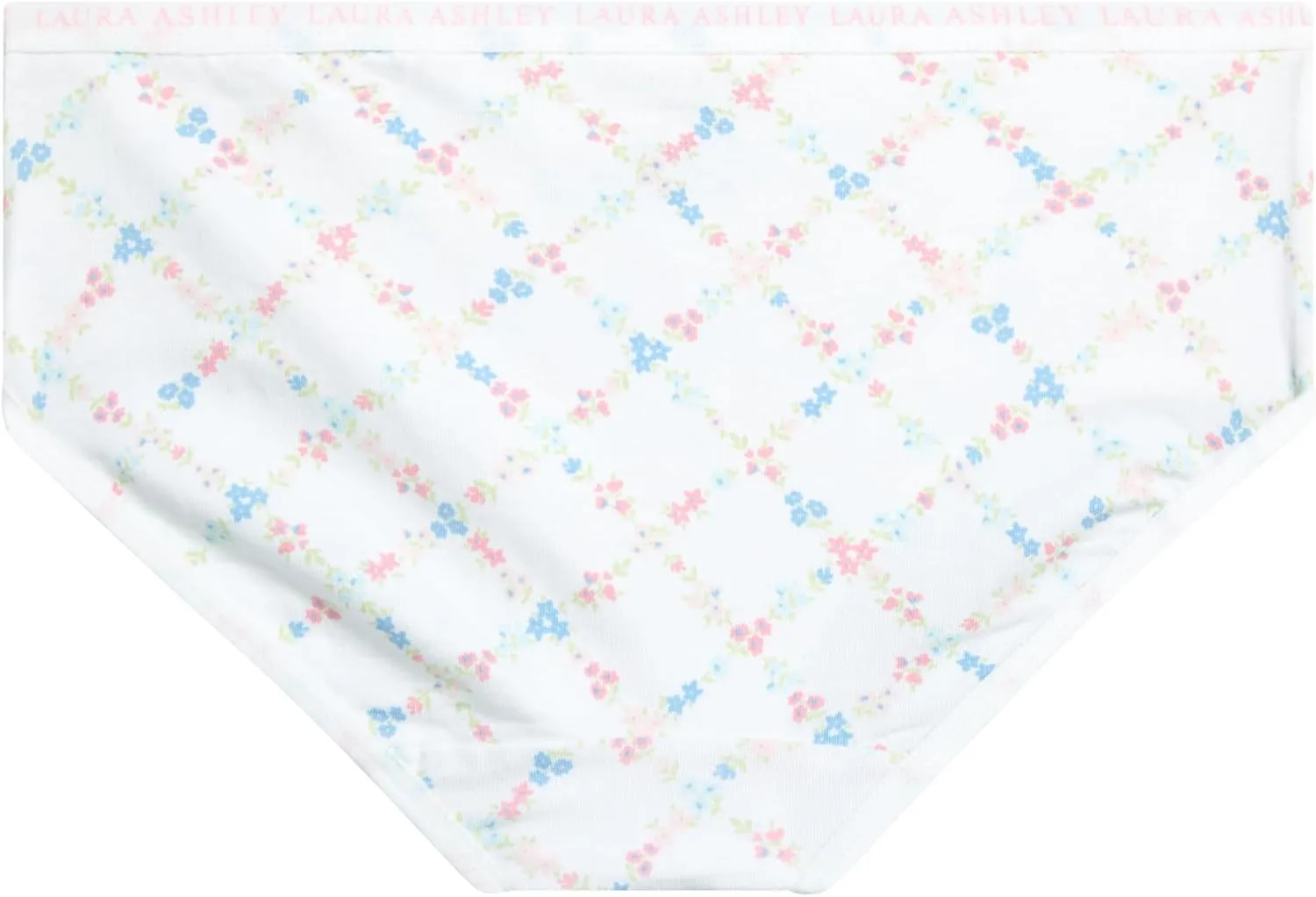 Laura Ashley Girls Underwear Briefs - 10 Pack Soft Comfort Stretch Breathable Cotton Underwear Panties for Girls (Sizes:4-12)