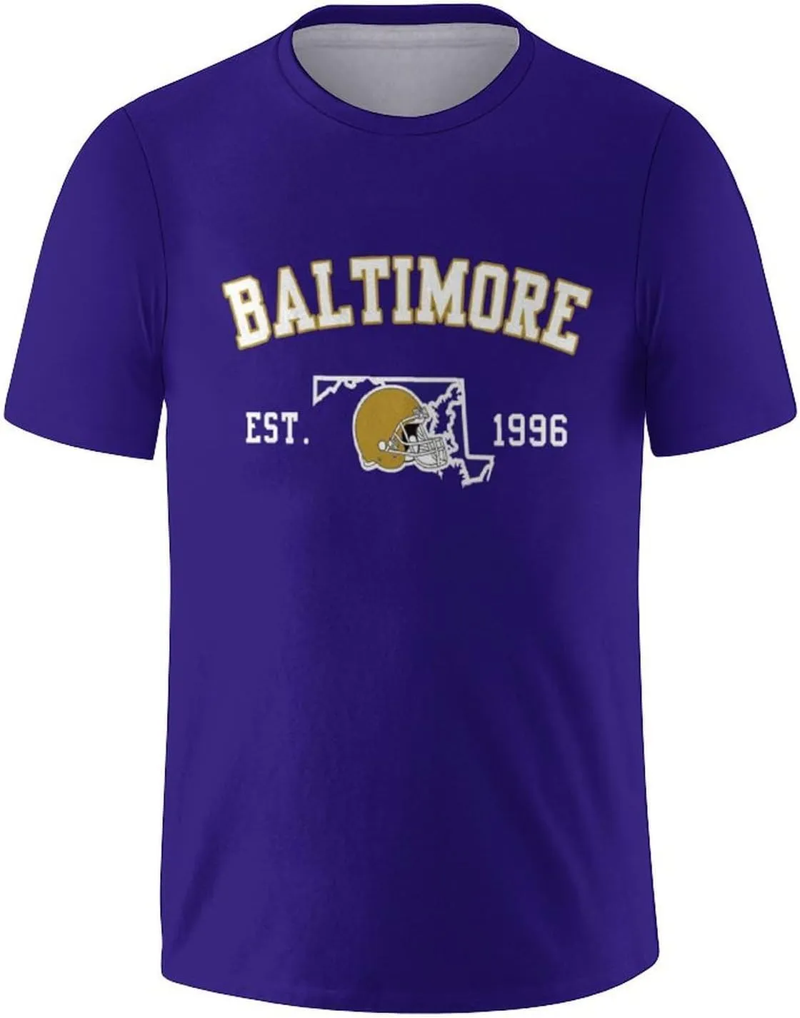 Men's Football Shirts Short Sleeve City Map Helmet T-Shirt Team Color Game Day Apparel Fans Gift S-2XL