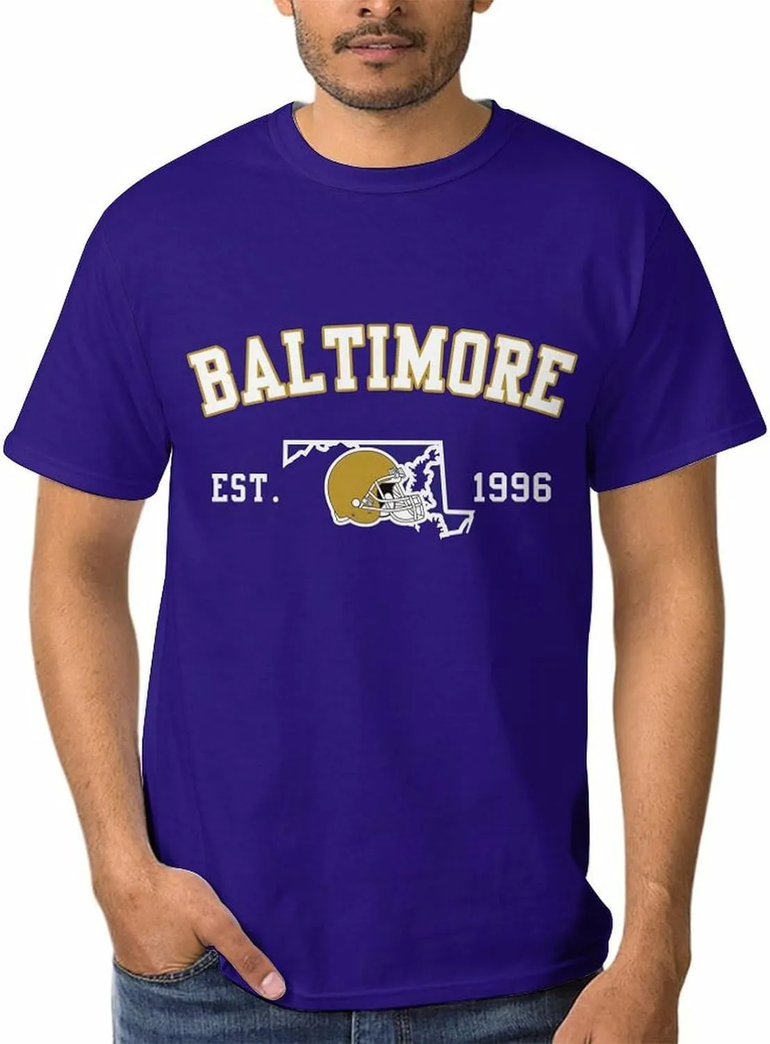 Men's Football Shirts Short Sleeve City Map Helmet T-Shirt Team Color Game Day Apparel Fans Gift S-2XL