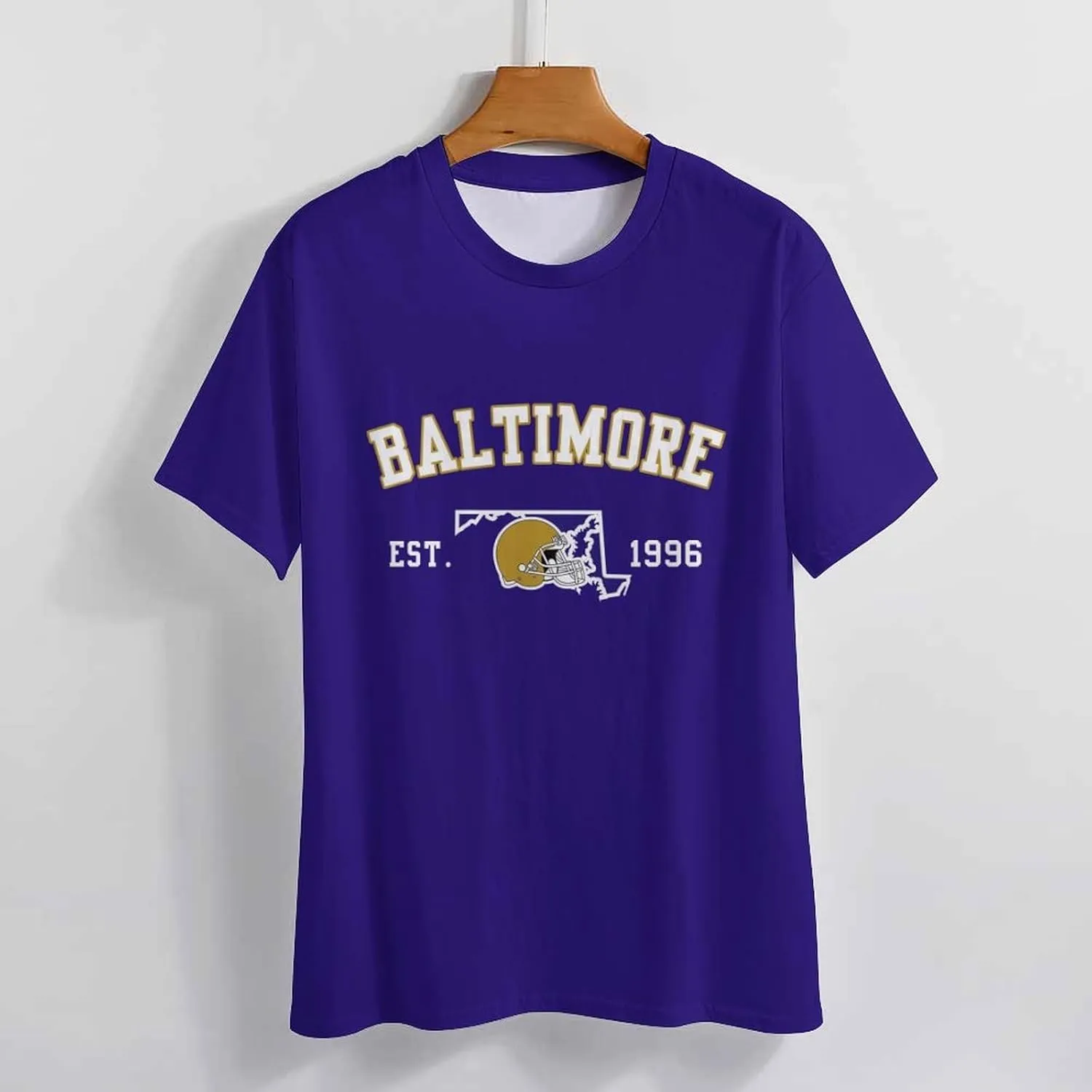 Men's Football Shirts Short Sleeve City Map Helmet T-Shirt Team Color Game Day Apparel Fans Gift S-2XL