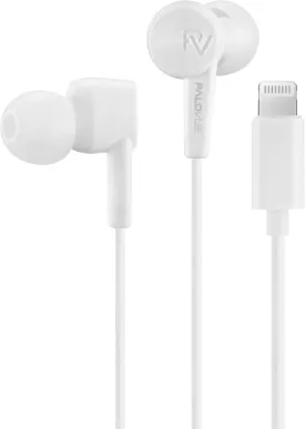 PALOVUE Lightning Earbuds - Compatible iPhone 14/13/12/11 Pro Max, X, XS Max, XR, 8 Plus, 7 Plus - MFi Certified with Microphone - SweetFlow White