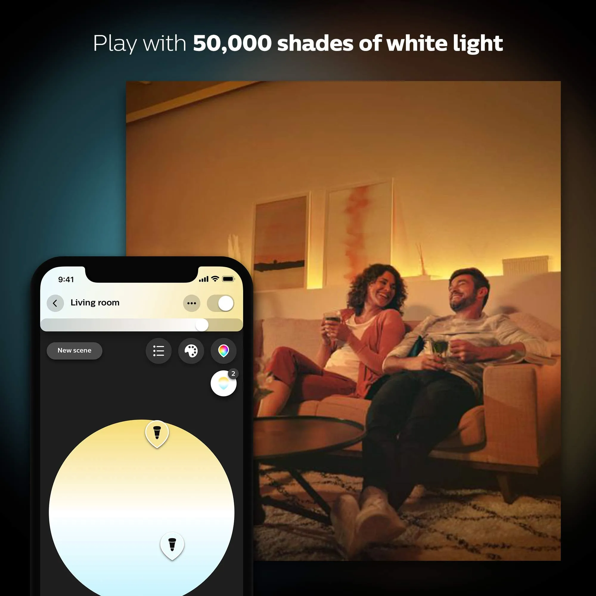 Philips Hue White Ambiance Smart Bulb 3 Pack LED Bundle [E27 Edison Screw] with Bluetooth (Works with Alexa and Google Assistant)