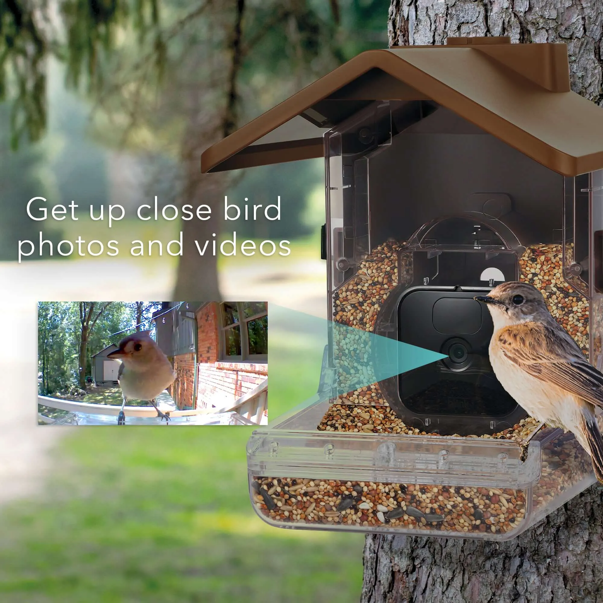 Ring Stick Up Cam (Battery)   Wasserstein Bird Feeder Camera Case Bundle