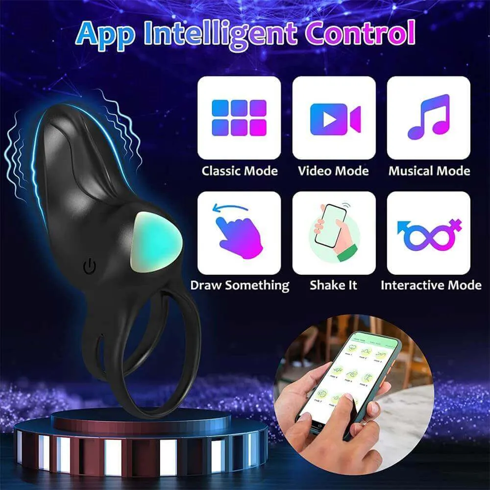 Robbie - App Controlled Rechargeable Vibrating Efficient Cock Ring