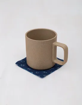 Set of 4 Coasters Indigo Dyed Dot