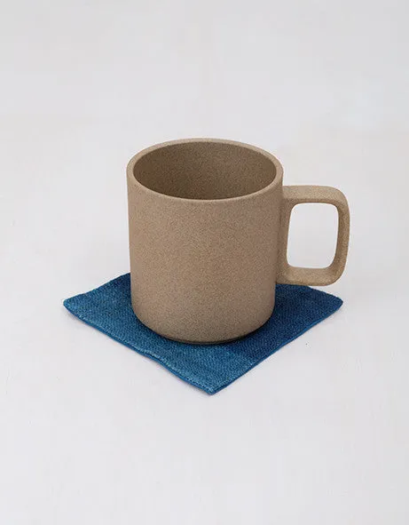 Set of 4 Coasters Indigo Dyed Dot
