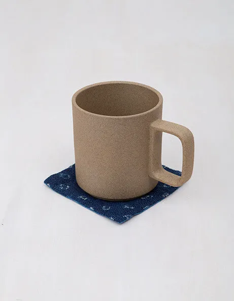 Set of 4 Coasters Indigo Dyed Dot