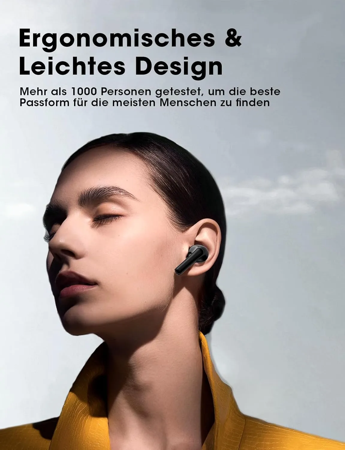 Wireless Earbuds, Bluetooth Ear Buds with Big Bass Stereo Sound, 48 Hours Playtime, Lightweight in-Ear Fit Earphones, IPX7, Hands-Free Calls with AI for iPhone, Android, Pad, Sports, Workout